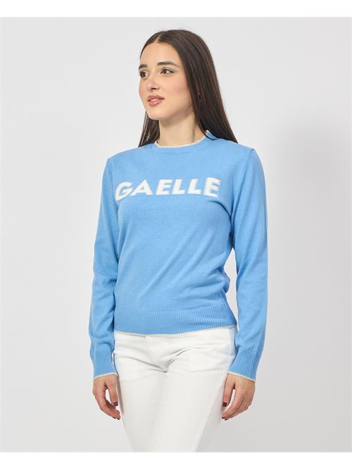 Pull en coton avec logo Gaelle Paris GAELLE PARIS | GAABW04270BL02